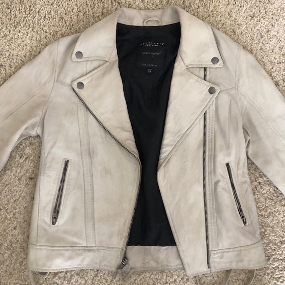 Sanctuary cream Leather Jacket - Picture 1 of 2